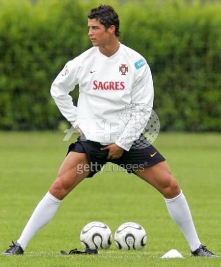 cristiano à l'entrainement
