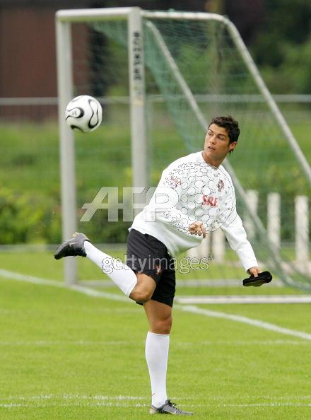 cristiano à l'entrainement