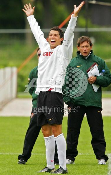 cristiano à l'entrainement