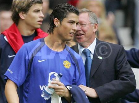 Cristiano et Sir Alex Ferguson