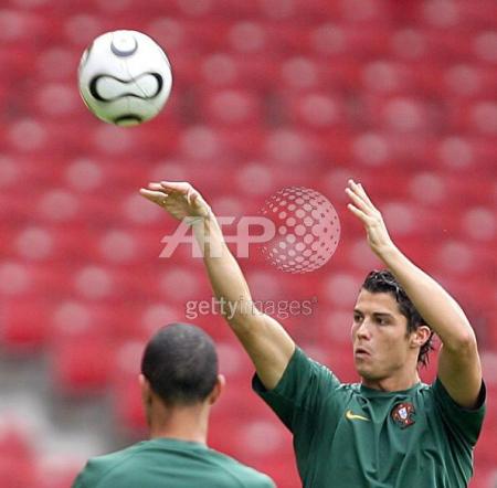 cristiano à l'entrainement