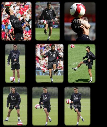 Cristiano à l'entrainement