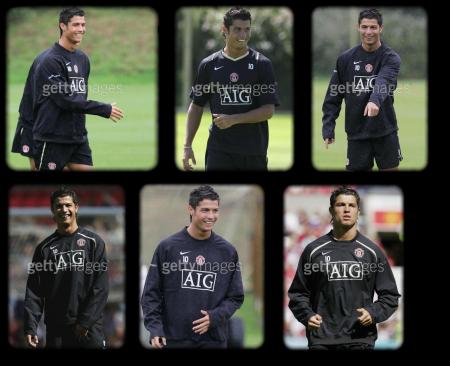 Cristiano à l'entrainement
