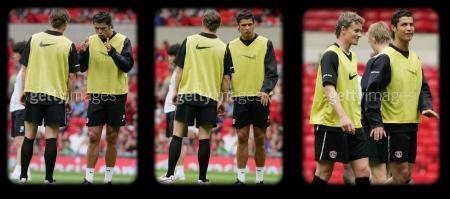 Cristiano et Ole Gunnar Solskjer