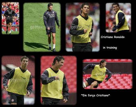 Cristiano à l'entrainement